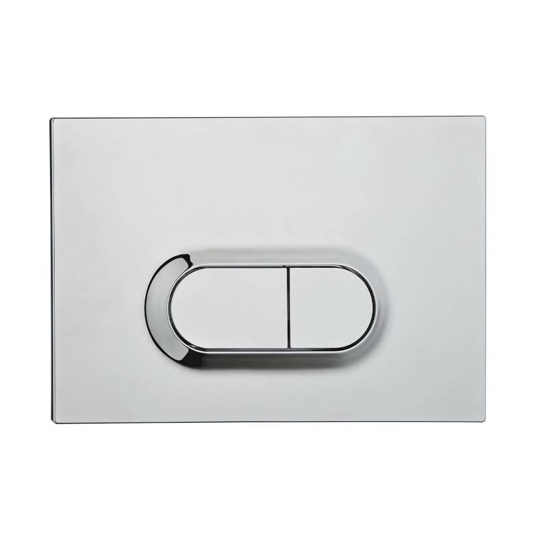 Pianura Betätigungsplatte Duo O EASYPro Chrom von pianura