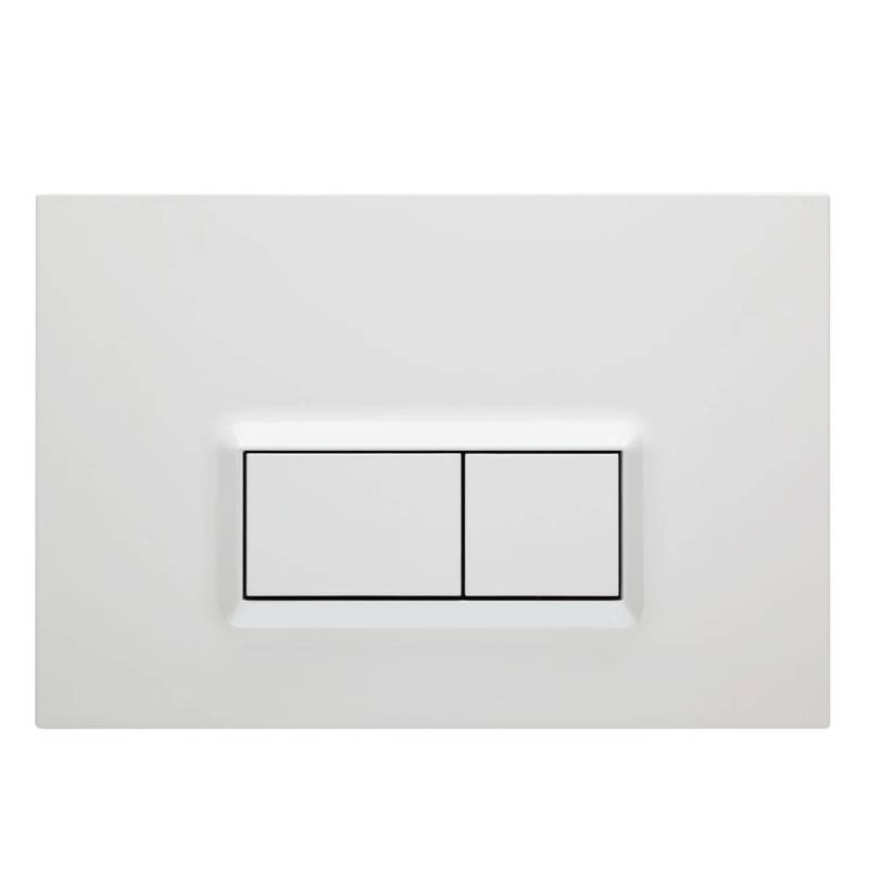 Pianura Betätigungsplatte Duo R EASYPro Weiß Hochglanz von pianura