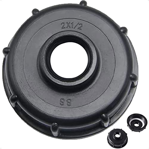 IBC Container S60x6 mit 1/2 Zoll Adapter Abdeckung Deckel als Auslaufhahn für IBC Tankanschluss IBC Container Zubehör Adapter Kappe IBC Wassertank 1/2" (1 Stück - 1/2 Zoll) von piber