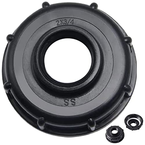piber IBC Container S60x6 mit 3/4 Zoll Adapter Abdeckung Deckel als Auslaufhahn für IBC Tankanschluss IBC Container Zubehör Adapter Kappe IBC Wassertank 3/4" (1 Stück - 3/4 Zoll) von piber