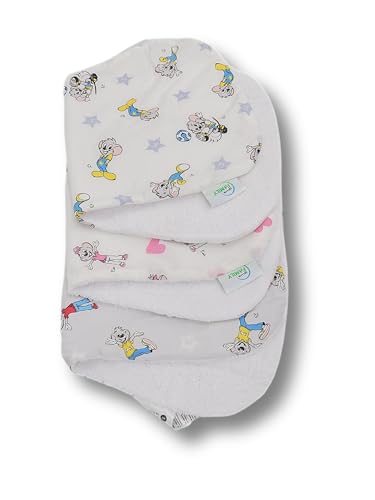 pic Bear Spucktuch Honey | großes Spucktuch 41 x 20 cm | besonders saugstarkes Frottee | Baumwolltuch weich & antiallergisch (1, 3er Set Ed & Edda) von pic Bear
