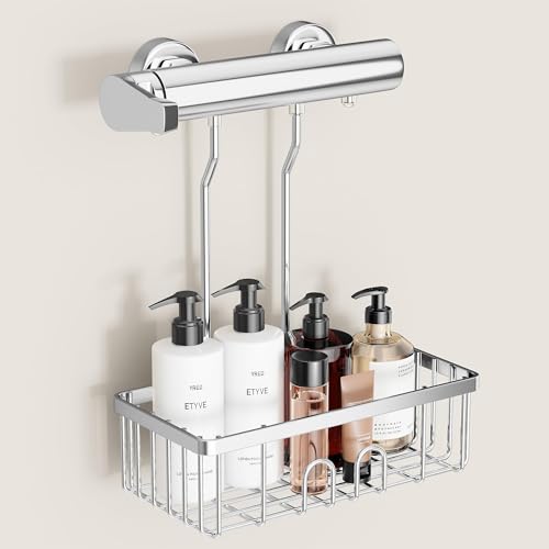 Duschablage Ohne Bohren Duschregal Hängen - Duschablage Zum Hängen Shampoo Halterung Für Dusche Duschkorb Ohne Bohren Dusche Halterung Shower Shelf Bad Regal Seifenhalter SS304 Edelstahl 30x13x8,5cm von pickpiff