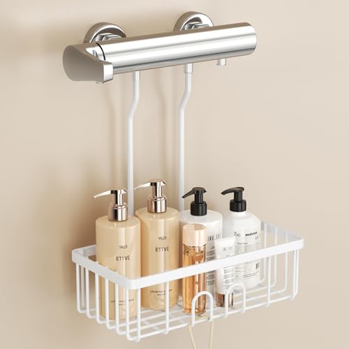 Duschablage Zum Hängen Weiß Duschregal Hängen Shampoo Halterung Für Dusche Duschkorb Ohne Bohren Dusche Halterung Shower Shelf Bad Regal 30cm Duschkorb13x8,5cm Duschablage Zum Hängen Weiß Duschregal Hängen Shampoo Halterung Für Dusche Duschkorb Ohne Bohren Dusche Halterung Shower Shelf Bad Regal 30cm Duschkorb13x8,5cm von pickpiff