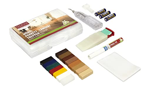 Picobello Holz Reparatur Set, Premium - Parkett Laminat Möbel Treppen für lackierte Oberflächen, G61403 von picobello