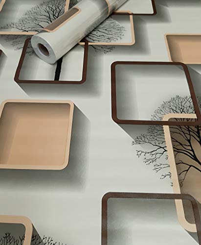 picturado 10 m x 45 cm Tapete Folie 3046 selbstklebend 3D Formen von picturado