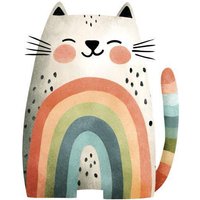 Niedliche Regenbogenkatze Sticker - Bunte Katze Als Wandtattoo & Autoaufkleber Niedliche Regenbogenkatze Sticker - Bunte Katze Als Wandtattoo & Autoaufkleber von piedpipersticker