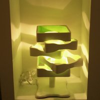 Handgefertigte Und Modulare Designerlampe Aus Lackiertem Holz. Ihr Name Ist „Multi Fas" | Form, Ambiance Style von pietrilight