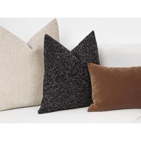 Anthrazit Boucle Kissenbezug Euro Sham Mohair Hergestellt Aus Superweichem Und Superdickem Stoff Alle Größen von pillowhan