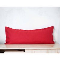 Langer Roter Lumbaler Kissenbezug | 36x14 Und Mehr Größe Verfügbar Handgefertigt Langer Roter Lumbaler Kissenbezug | 36x14 Und Mehr Größe Verfügbar Handgefertigt von pillowlink