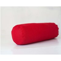 Rote Lange Nackenrolle Abdeckung, Rote Sondergröße | Handgemachte Raumdekoration von pillowlink