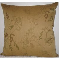 Blatt Und Blumen Dekorative Kissen Abdeckung in 20 "x 20" Brauner Zucker, Chartreuse, Braune Farbe Hohe Ende Schweres Poly-Baumwolle Throw Pillow Blatt Und Blumen Dekorative Kissen Abdeckung in 20 "x 20" Brauner Zucker, Chartreuse, Braune Farbe Hohe Ende Schweres Poly-Baumwolle Throw Pillow von pillowusa