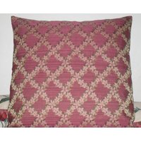 Blumen Dekorative Kissen Abdeckung in 20 "x 20" Dunklen Rose Farbe Basis Und Grün - Taupe Colol Mit Leinen Kissenbezug Schweres Gewebt Blumen Dekorative Kissen Abdeckung in 20 "x 20" Dunklen Rose Farbe Basis Und Grün - Taupe Colol Mit Leinen Kissenbezug Schweres Gewebt von pillowusa