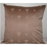 Blumen Dekorative Kissen Abdeckung in 24 "x 24" Hanf Farbe Base, Tan Blumen Dekorativ Weich Gewebten Leinen-High-End Stoff Throw Pillow Blumen Dekorative Kissen Abdeckung in 24 "x 24" Hanf Farbe Base, Tan Blumen Dekorativ Weich Gewebten Leinen-High-End Stoff Throw Pillow von pillowusa