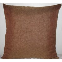 Conemporary Dekorative Kissen Decken-24 "x 24" Gougeous Throw in Gold Und Bronze-Farbe, Mit Weichen High-End Gewebt Leinen Kissenbezug von pillowusa