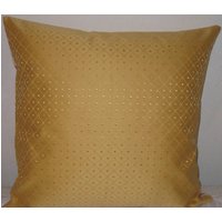 Gold Farbe Dekorative Kissen Decken-20 "x 20" Satin Stoff Herrlich Throw Pillow, Zzgl. Made in U.s.a von pillowusa