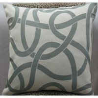 Moderne Dekorative Kissenhülle-20"x20" Trellis Muster, Gewebter Leinenstoff, Wunderschönes Kissen, Plus Made in U.s.a von pillowusa