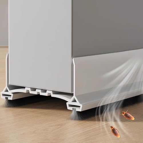 pilyero Zugluftstopper für Türen, Türdichtung Unten 96cm, Aktualisierte Version im Zuschnitt zugluftstopper Tür mit Doppelseitigen Filzstreifen Windschutz und Kälteschutz, Weiß von pilyero