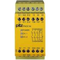 Pilz Not-Aus-Schaltgerät 24VDC 3n/o 1n/c PNOZ X4, 774730 von pilz