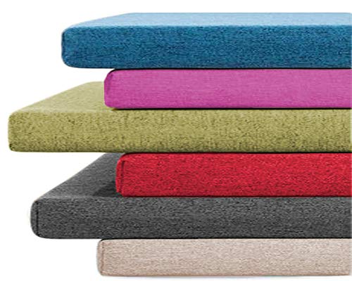 Bank-Sitzkissen, 2-Sitzer, 3-Sitzer, für drinnen und draußen, 90/100/120 cm lang, Bank-/Stuhlkissen für Garten, Schaukel, Terrasse, Esszimmer, Küche (80 x 30 x 5 cm, braun) von ping bu