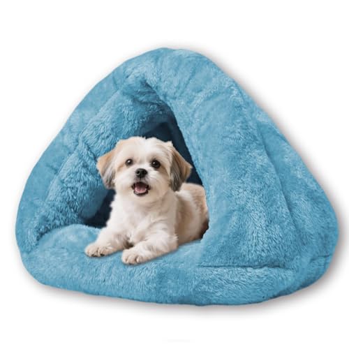 Warmes Hundehaus, Baumwolle, gepolstert, kleiner, beruhigender Hund, atmungsaktiv, mittelgroß, niedliche Hausschuhe, geformte Betten für den Innenbereich, Katzenschlafsack, faltbar, waschbar (M-45 x von ping bu