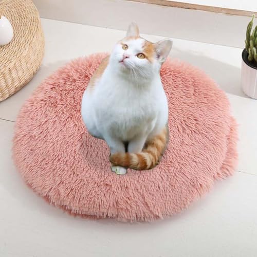 ping bu Set mit 2/3 Plüsch-Katzenbetten, beruhigende Donut-Katzenbettmatte, waschbar, weiche, wärmende, runde Matratze, Haustierbox-Betten für den Innenbereich, schlafende Katzen und Kätzchen (H, 2 ping bu Set mit 2/3 Plüsch-Katzenbetten, beruhigende Donut-Katzenbettmatte, waschbar, weiche, wärmende, runde Matratze, Haustierbox-Betten für den Innenbereich, schlafende Katzen und Kätzchen (H, 2 von ping bu