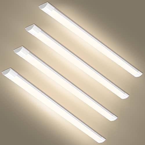 Viugreum 4 Pack 30W LED Deckenleucht Röhre Licht 90CM, mit 3600LM in Neutralweiß 4000K, 130° Abstrahlwinkel für Badzimmer Wohnzimmer Küche Garage Lager Werkstatt von Viugreum