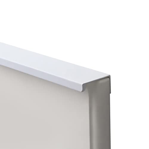 1 Stück Verdeckter Schrankgriffe,Weiß Möbelgriffe Möbelgriffe Kantengriff Aluminium Pull Flush Griffe Zuggriff für Kleiderschrank, Schlafzimmer, Badezimmer (length 600mm) von pingping1991