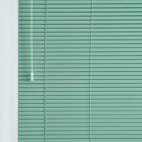 Aluminium Jalousie grün, Jalousette mit Lamellen für den Innen-Bereich Tür Fenster Rollo Jalousette Aluminium für Zuhause/Schlafzimmer/Küche/Büro (110x200cm(WxH)) von pingping1991