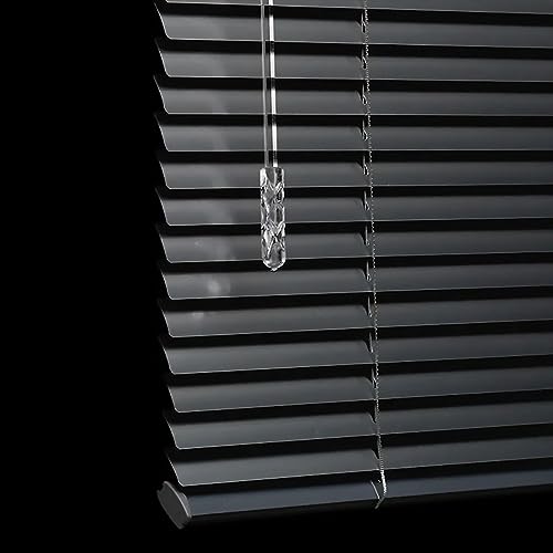 Aluminium Venetian Blind grau,Jalousette mit Lamellen für den Innen-Bereich Alu-Jalousie,Sicht-,Licht- und Blendschutz,für Zuhause/Büro/Wohnzimmer (100x150cm(WxH)) von pingping1991