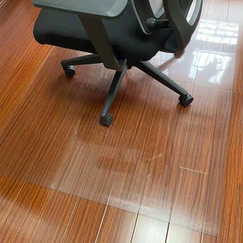 Bodenschutzmatte Bürostuhl Transparent 1.5mm,Bodenmatte Stuhlunterlage,Bürostuhlunterlage Bodenschutzmatte für Hartböden,transparenter Teppichschutz für Bürostuhl (160x170cm) von pingping1991