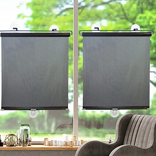 Thermo Rollos,Verdunkelungsrollo mit Saugnäpfen Fensterrollo Dachfenster Rollo Seitenzugrollo Sichtschutz Sonnenschutz,Rollos für Fenster und Tür (W68×L125cm(26.7×49.2in)) von pingping1991