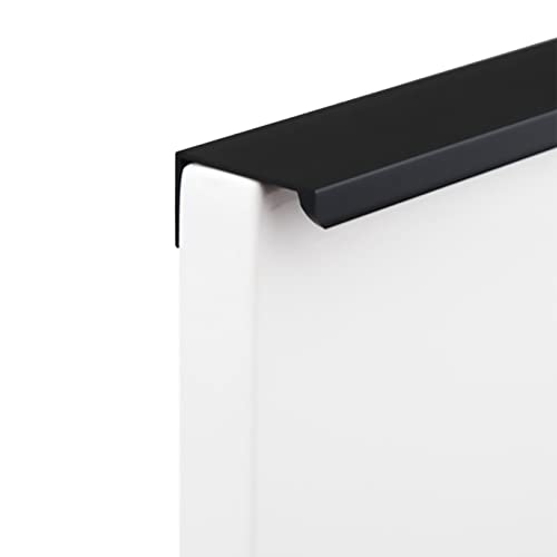 Verdeckter Möbelgriffe,Schublade Türgriff unsichtbaren Zuggriff aus Aluminium Griffe Möbel Griff Kleiderschrank Griff Schrank Küchentür,1stk(Color:Black,Size:1200mm) von pingping1991