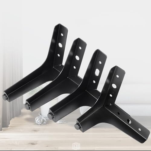 pingping1991 4 Metall Möbelfüße,Dreieck Möbelfüsse Bettrahmen-Stützfüße Bed Riser Kabinettbeine Beine für Möbel,verwendet für Couchtische TV-Schränke Bett von pingping1991