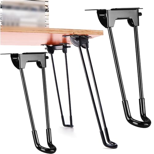 pingping1991 4 Stück Haarnadel Tischbeine Klappbar, Schwarz Haarnadelbeine Möbelfüße zusammenklappbare Metallbeine,DIY Ersatz für Laptop Kaffee Nachttisch Tisch Couchtischbein pingping1991 4 Stück Haarnadel Tischbeine Klappbar, Schwarz Haarnadelbeine Möbelfüße zusammenklappbare Metallbeine,DIY Ersatz für Laptop Kaffee Nachttisch Tisch Couchtischbein von pingping1991