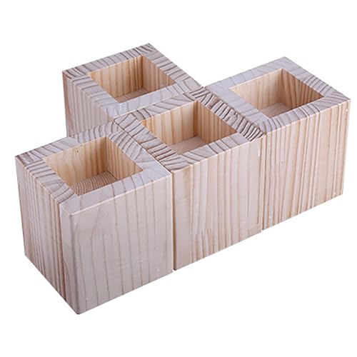 pingping1991 4 Stück Möbelerhöhungen, Betterhöhung Tischerhöher Betterhöhungen Bed Riser aus Holz Sofaerhöher,für Couch Schreibtisch Sofa Tisch Bücherregal pingping1991 4 Stück Möbelerhöhungen, Betterhöhung Tischerhöher Betterhöhungen Bed Riser aus Holz Sofaerhöher,für Couch Schreibtisch Sofa Tisch Bücherregal von pingping1991