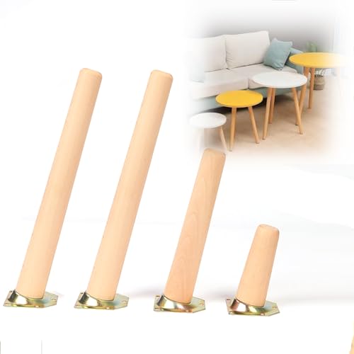 pingping1991 4 Stück Möbelfüße Holz,Konisch Möbelbeine Massivholz Holzbeine Tischbeine,Holzmöbelbein Füße mit Montageplatte,für Sofa Bett Stuhl Nachttisch Couch,Schräge,20cm/8in pingping1991 4 Stück Möbelfüße Holz,Konisch Möbelbeine Massivholz Holzbeine Tischbeine,Holzmöbelbein Füße mit Montageplatte,für Sofa Bett Stuhl Nachttisch Couch,Schräge,20cm/8in von pingping1991