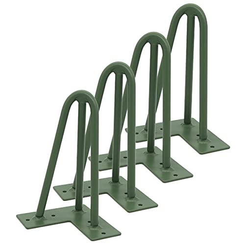 pingping1991 4er-Pack Haarnadelbeine,3-Stange Haarnadel Tischbeine Möbelfüße Tischfuß Schränke Möbel Tischbeine für Esstisch Couchtisch Schreibtisch Arbeitstisch (75cm(29.5in),Grün) von pingping1991