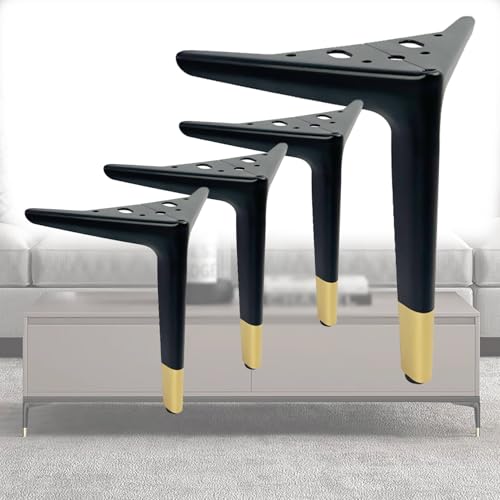 pingping1991 4er-Set Sofafüße Metall,Möbelfüße Möbelfüsse Schrankfüsse Dreieck Design Tischbeine Ersatz für Schrank Nachttisch Sofa Stuhl Couchtisch Kleiderschrank von pingping1991