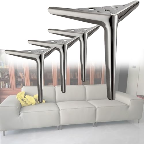 pingping1991 Dreieckige Möbelfüße,Schrankfüße Möbelbeine Metall Sofafuss DIY Metall Tischerhöher Möbel Risers,für Sofas TV-Schränke Tische Betten,4 Stück von pingping1991