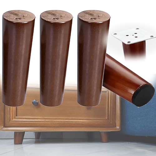 pingping1991 Holz Möbelfüße,Massivholz Konisch Möbelbeine Sofafuße Schrankfüße Tischbeine,mit Montageplatten und Schrauben,Ersatzbeine für Bücherregal Tisch Kaffee Tee Barhocker Füße,4 Stück pingping1991 Holz Möbelfüße,Massivholz Konisch Möbelbeine Sofafuße Schrankfüße Tischbeine,mit Montageplatten und Schrauben,Ersatzbeine für Bücherregal Tisch Kaffee Tee Barhocker Füße,4 Stück von pingping1991