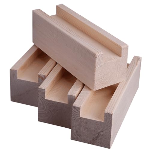 pingping1991 Möbelerhöhung aus Holz,4 STK Möbel Risers Massivholz Konisch Elefantenfuß Tischerhöher Betterhöher Kabinettbeine,für Sofas TV-Schränke Tische Betten von pingping1991