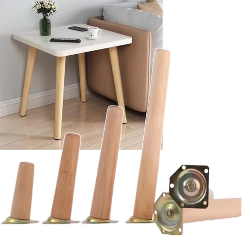 pingping1991 Möbelfuß Holz,4 Stück Holzfüße Möbelbeine Schräg Konisch Ersatz Couchtisch Beine für Tisch Sofa Couchtisch TV-Schrank und andere Möbelbeine pingping1991 Möbelfuß Holz,4 Stück Holzfüße Möbelbeine Schräg Konisch Ersatz Couchtisch Beine für Tisch Sofa Couchtisch TV-Schrank und andere Möbelbeine von pingping1991