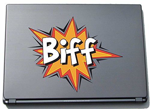 pinkelephant Laptopaufkleber Laptopskin Comic 011 - Lustiges Motiv Biff - 210 x 264 mm Aufkleber von INDIGOS UG
