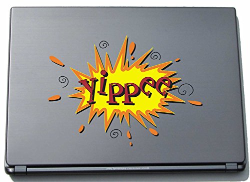 pinkelephant Laptopaufkleber Laptopskin Comic 062 - Lustiges Motiv Yippee - 210 x 294 mm Aufkleber von INDIGOS UG
