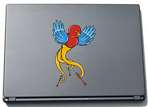Laptopaufkleber Laptopskin Misc2-Birds6 - Lustige Bunte Vögel - 150 x 96 mm Aufkleber von INDIGOS UG