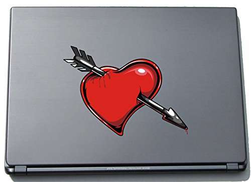 Laptopaufkleber Laptopskin Misc2-Hearts1 - Verrücktes gruseliges Herz - 150 x 207 mm Aufkleber von INDIGOS UG