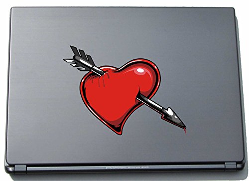 pinkelephant Laptopaufkleber Laptopskin Misc2-Hearts1 - Verrücktes gruseliges Herz - 150 x 207 mm Aufkleber von INDIGOS UG
