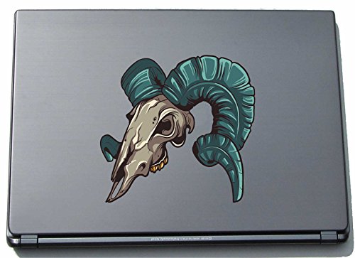 Laptopaufkleber Laptopskin Skull 050 - widerlicher Totenkopf Skull - 210 x 221 mm Aufkleber von INDIGOS UG