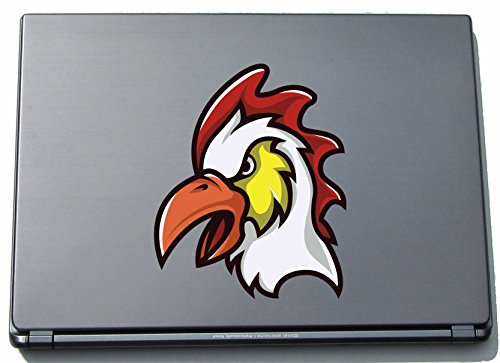 Laptopaufkleber Laptopskin Sport 008 - Wütender Huhn - 210 x 172 mm Aufkleber von INDIGOS UG