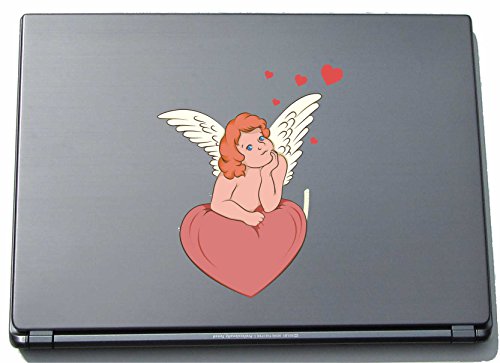 Laptopaufkleber Laptopskin lovely035 - Süße Herzen - Engel - 150 x 119 mm Aufkleber von INDIGOS UG